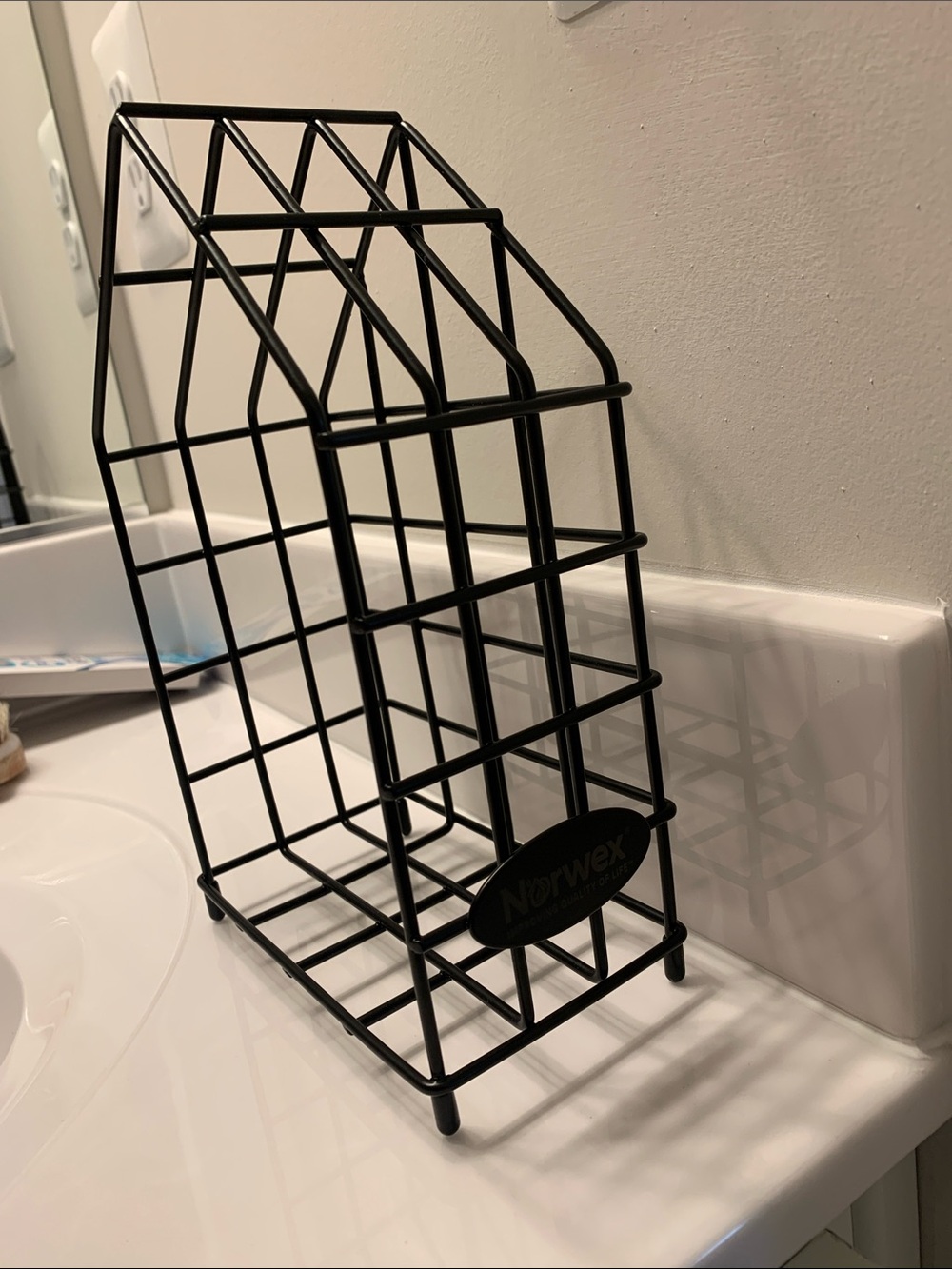 Norwex Black Wire Organizer Rack